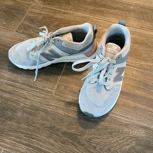 Pink and gray new balance size 6